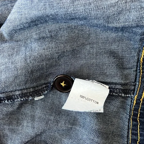 eShakti Dark Blue Denim Overall Dress - Picture 9 of 10